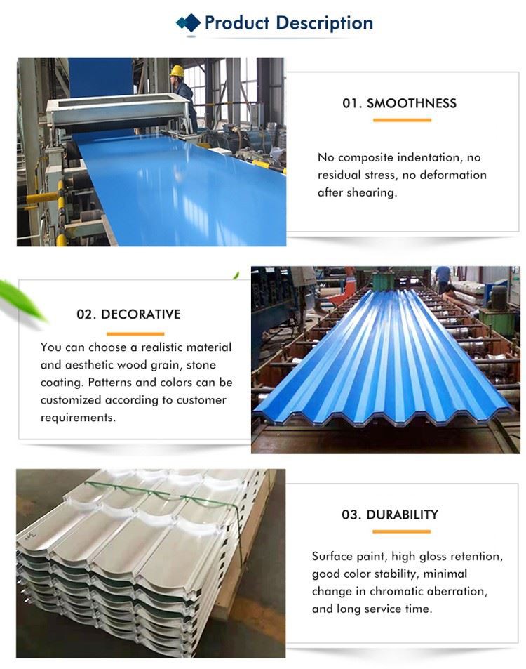 Corrugated PPGL Color Coated Roofing Sheet