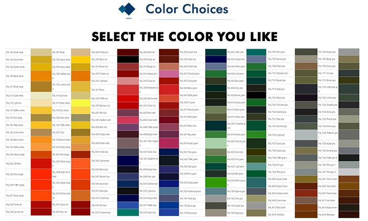 PPGL Color Coated Roofing Sheet color