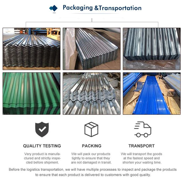  PPGL Corrugated Steel Roof Sheet Packing